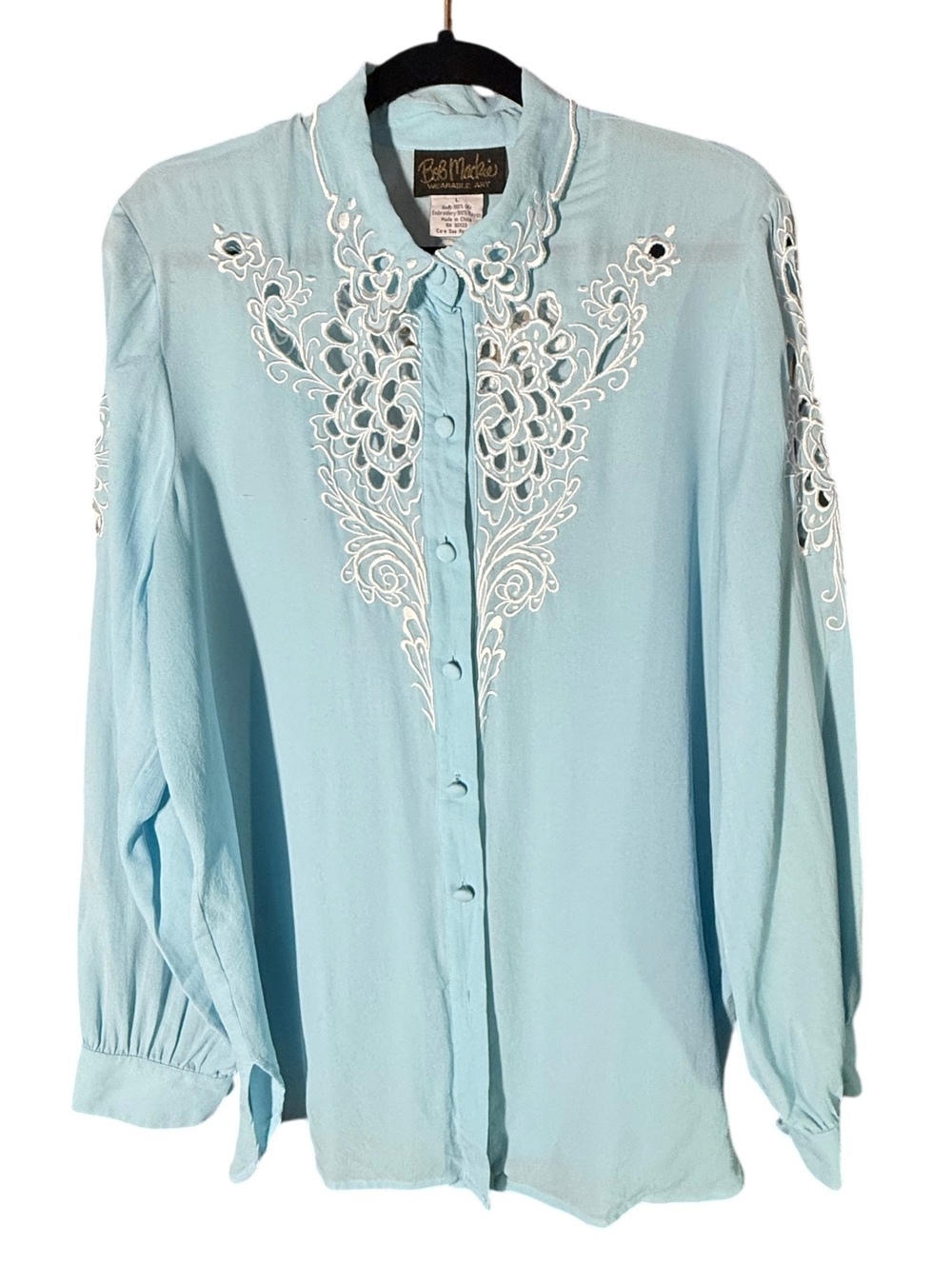 Silk Bob Mackie Blouse Large